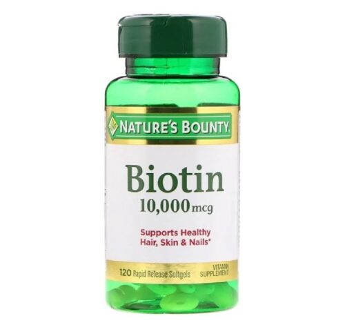 Nature's Bounty Biotin 10,000 mcg 120 Softgels