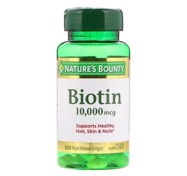 Nature's Bounty Biotin 10,000 mcg 120 Softgels