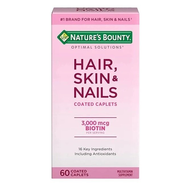 Nature's Bounty Hair Skin And Nails 3000 mcg 60 Caplets