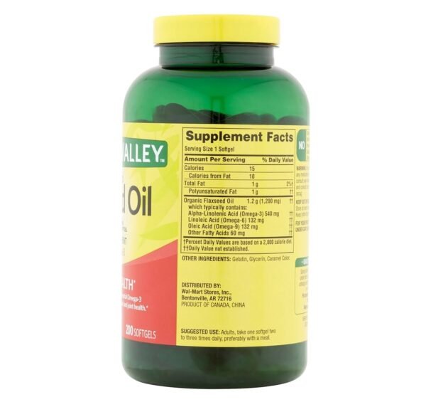 Spring Valley - Flaxseed Oil 1200mg 200 Softgel