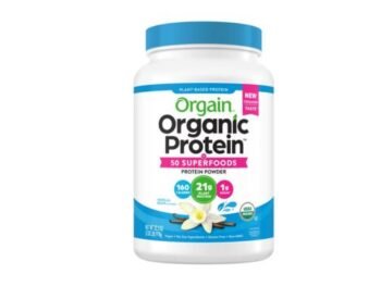 Orgain Organic Protein & Superfoods Plant Based Protein Powder - Vanilla bean