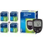 Contour Plus Blood Glucose 200 Strip With Glucometer Free