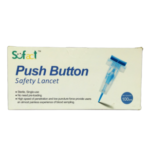 Sofact Push Button Safety 100 Lancets (Safe T-Pro)