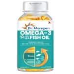 Dr. Morepen Fish Oil 500mg with 180 mg EPA & 120mg DHA 60 Softgels