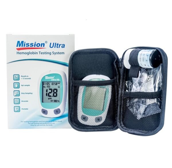 Mission Ultra Hemoglobin Testing Meter With 10 Strips - Image 2