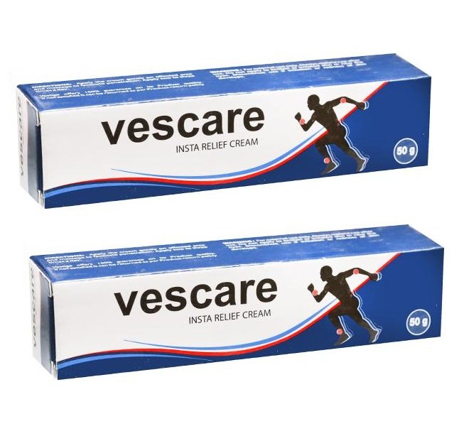 Vestige Vescare Insta Relief Cream 50gm (Pack Of 2)
