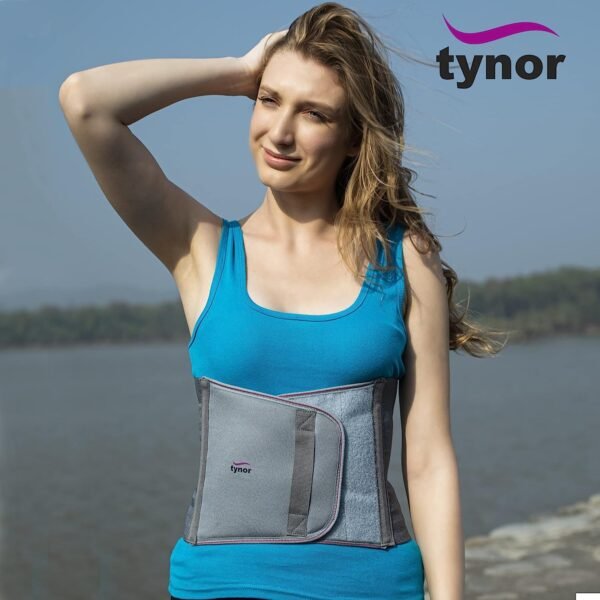 Tynor Abdominal Support 9"/23cm, Grey, 1 Unit A-01 - Image 5