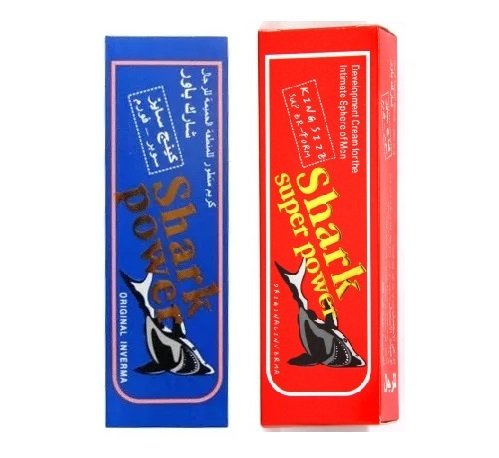 Shark Power Development Cream Combo of Red and Blue 50ml