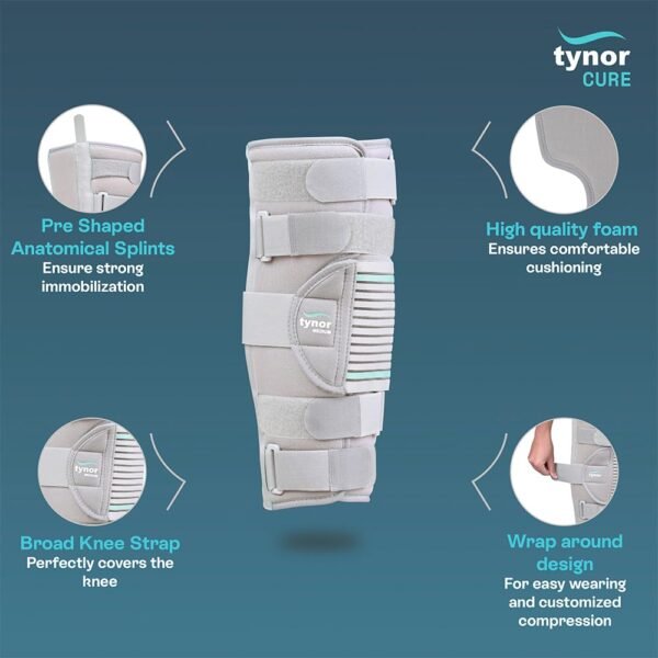 Tynor Knee Immobilizer 14" (S, M, L, XL, XXL) D-13 - Image 4