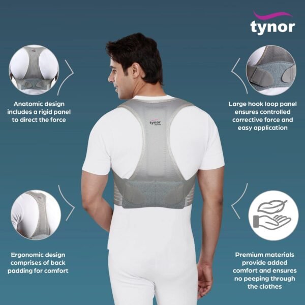 Tynor Posture Corrector Grey 1 unit - Image 5