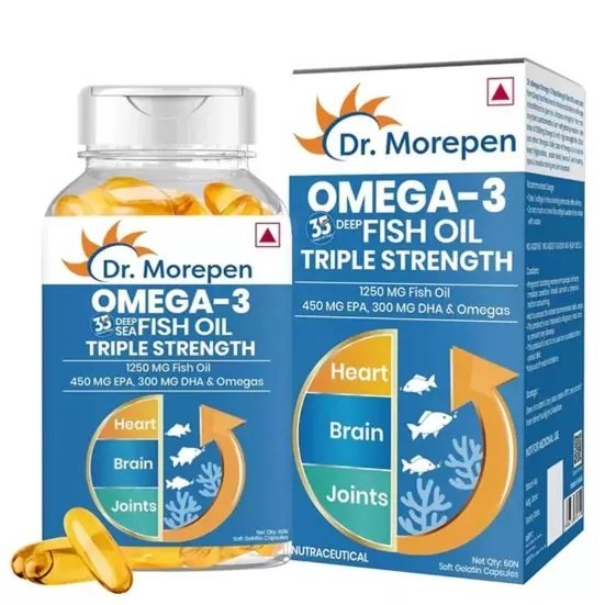 Dr. Morepen Omega-3 Fish Oil Triple Strength 60 Softgel