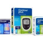 Contour Plus Blood Glucometer With 50 Strips and Microlet 100 Lancets