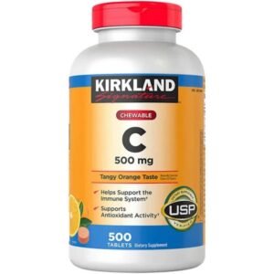 Kirkland Signature Chewable Vitamin C 500mg 500 Tablets