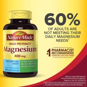 Nature Made Magnesium 400 mg 150 Softgels