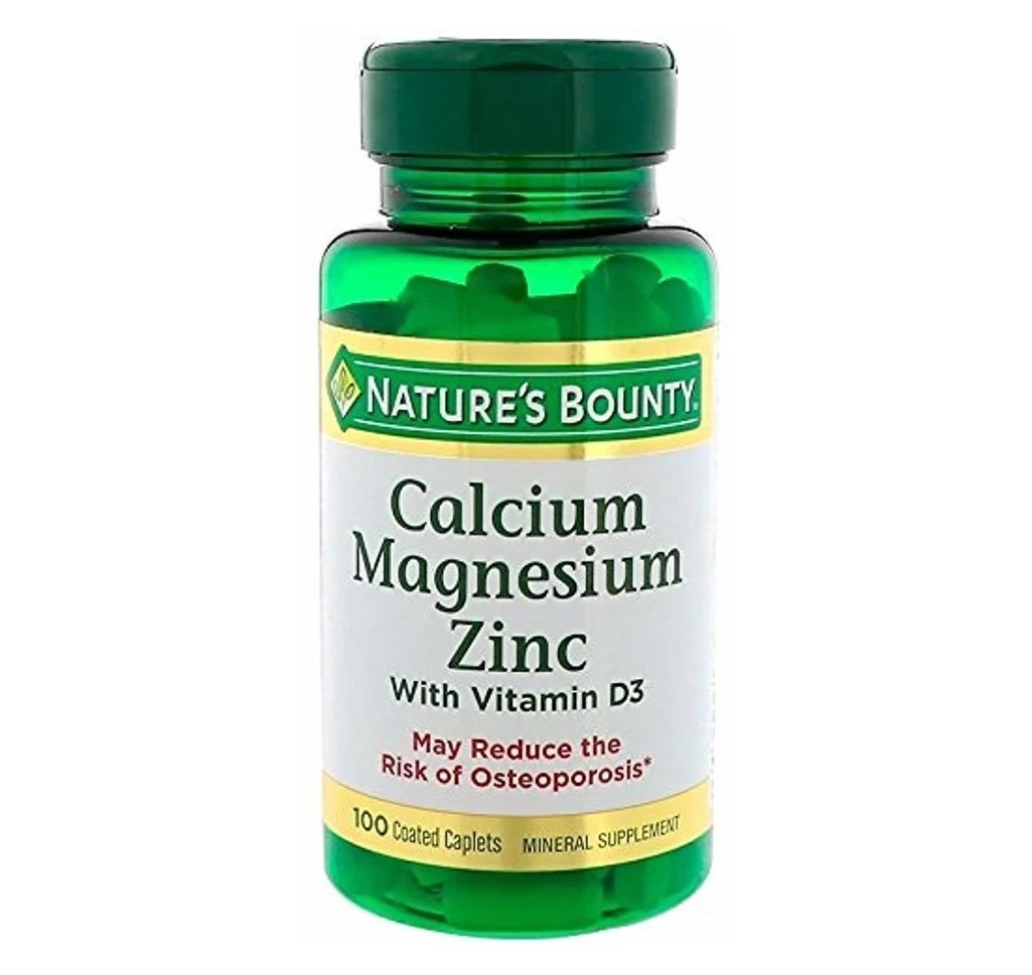 Nature's Bounty Calcium Magnesium Zinc D3 100 Caplets