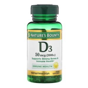 Nature's Bounty D3 50mcg 2000IU 150 Capsules