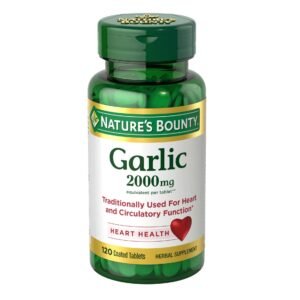 Nature's Bounty Garlic 2000mg Heart Health 120 Tablets