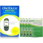 OneTouch Select Plus Blood Glucometer With 100 Test Strips