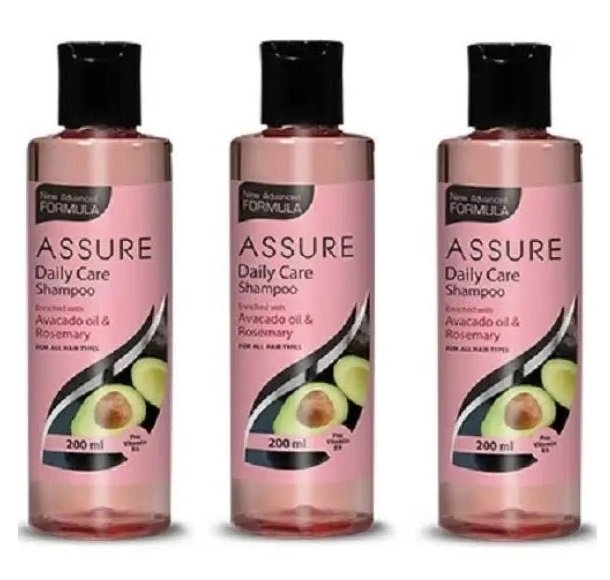 Vestige Assure Daily Care Shampoo 200 ml (3 Combo Pack) with Free neem comb