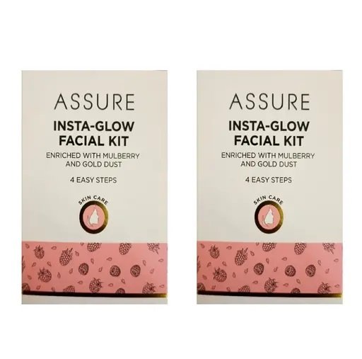 Assure Insta Glow Facial Kit (Pack Of 2)