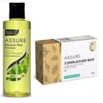 Assure Moisture Rich Shampoo 200ml With Assure Complexion Bar75g with Free neem comb