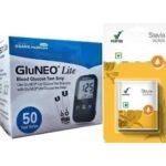 Gluneo Lite Blood Glucose 50 Strip With Vestige Stevia Sugar Free 100 Tablet