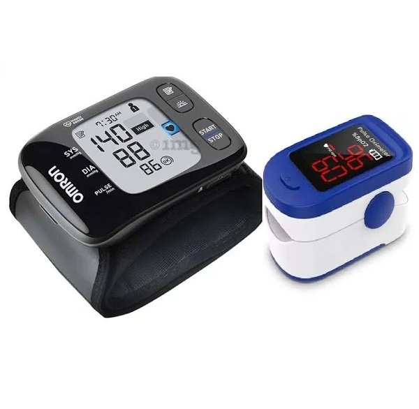 Omron HEM 7361T Bluetooth Digital BP Monitor With Pulse Oximeter Fingertip