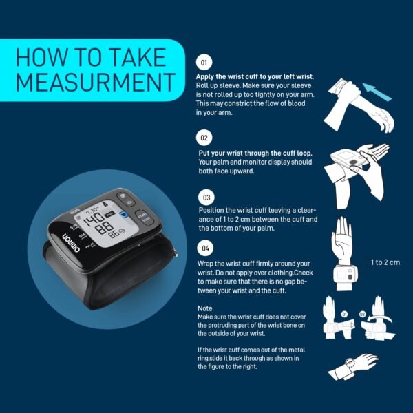 Omron Bluetooth Wrist Blood Pressure Monitor HEM 6232T