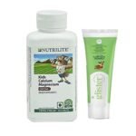 Amway Nutrilite Kids Calcium Magnesium 100 Tablets With Glister Toothpaste 50g