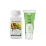 Amway Nutrilite Ginseng Cherry Plus 100 Tablet With Glister Toothpaste Herbal 50g