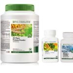 Amway Nutrilite All Plant Protein Powder 1 kg Daily 120 units (Tablets) Salmon Omega-3 60 units (Softgels)