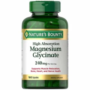 Nature's Bounty Magnesium Glycinate 240 mg 180 Capsules