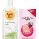 Burt’s Bees Baby Bee Calming Body Lotion 12oz /340.1gm With L’Oreal Paris Kids Strawberry Shampoo 250ml