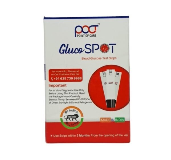 Poct Gluco SPOT Glucometer With 50 Strips