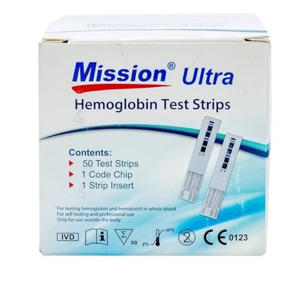 Acon Mission Hb Ultra Hemoglobin 50 Test Strip