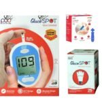 Poct Gluco SPOT Glucometer Combo With 25 Strips And 100 Lancets