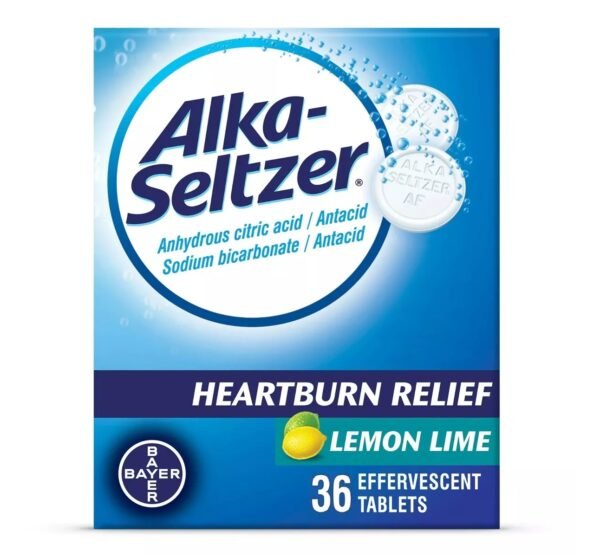 Alka Seltzer Antacid Lemon 36 Effervescent Tablets 1