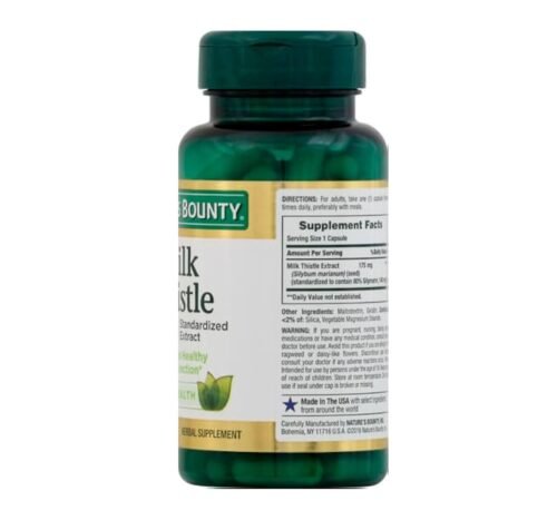 Nature’s Bounty Milk Thistle 175 mg 100 Capsules