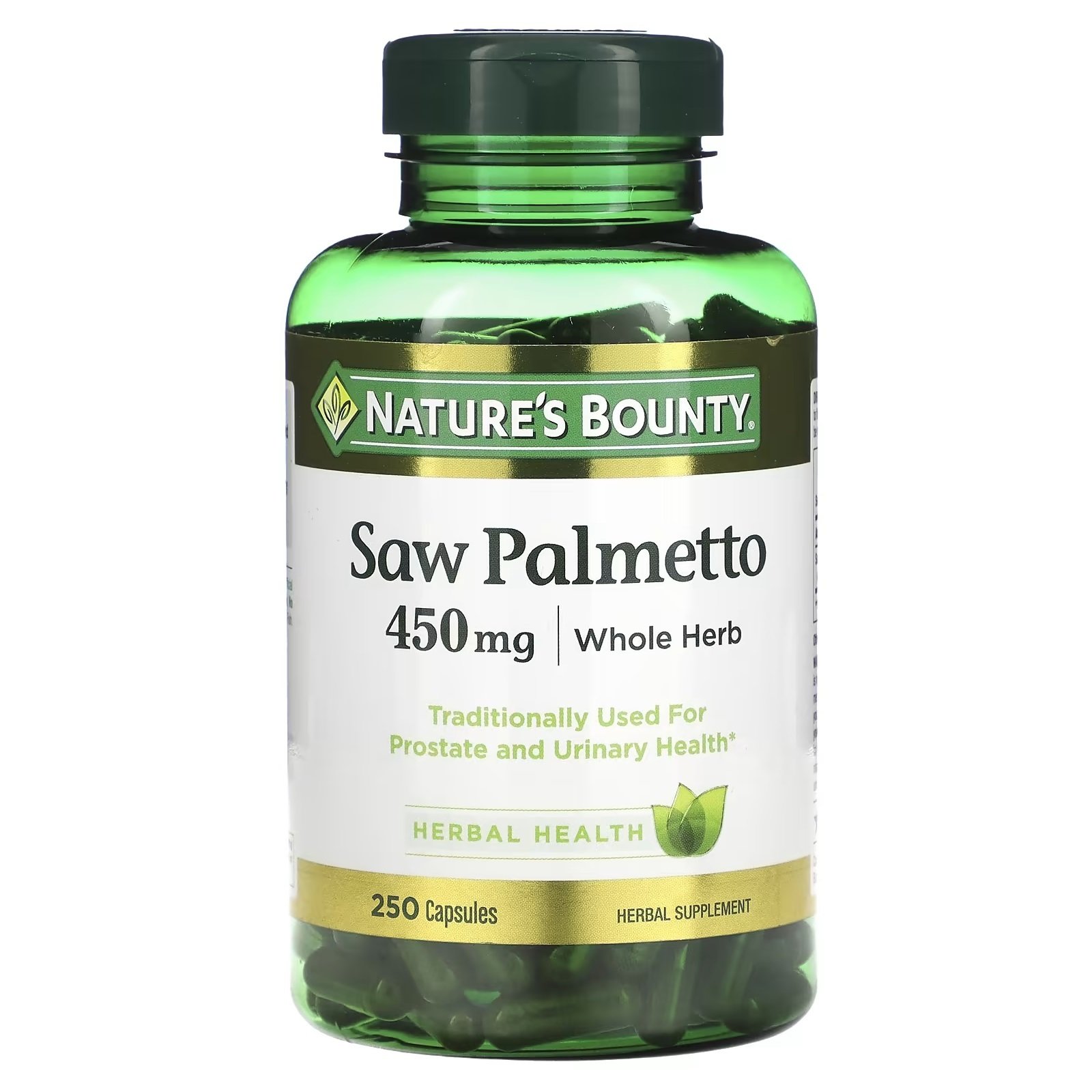 Nature’s Bounty Saw Palmetto 450mg 250 Capsules