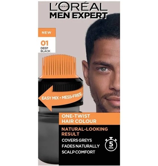 L’Oréal Paris Men Expert One-Twist Hair Color 109 gm (01 Deep Black)