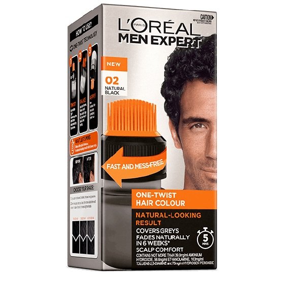 L’Oréal Paris Men Expert One-Twist Hair Color 109 gm (02 Natural Black)