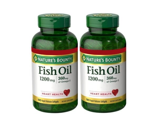 Nature's Bounty Fish Oil 1200 mg Twin Packs of 180 softgels