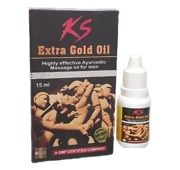 KS Extra Gold Massage Oil For Men 15ml (Pack Of 2) (Discreet Packaging)