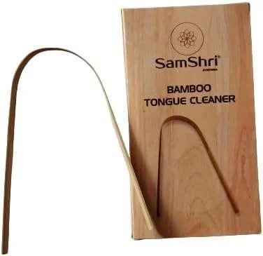 SamShri Ayurveda Bamboo Tongue Cleaner (Set Of 2)