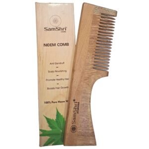 SamShri Ayurveda Neem Wooden Half Comb