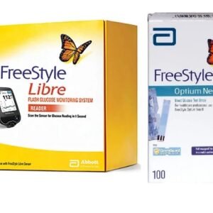 Abbott Free Style Libre Glucose Monitor (Reader) With Optium Neo 100 Test Strips