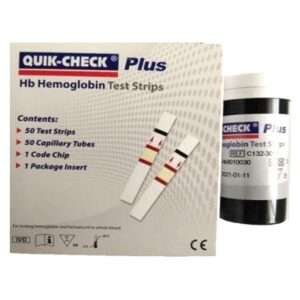Acon Quik-Check Plus Hb Hemoglobin 50 Test Strips