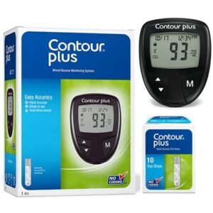 Contour Plus Blood Glucose Monitor With 10 Strip