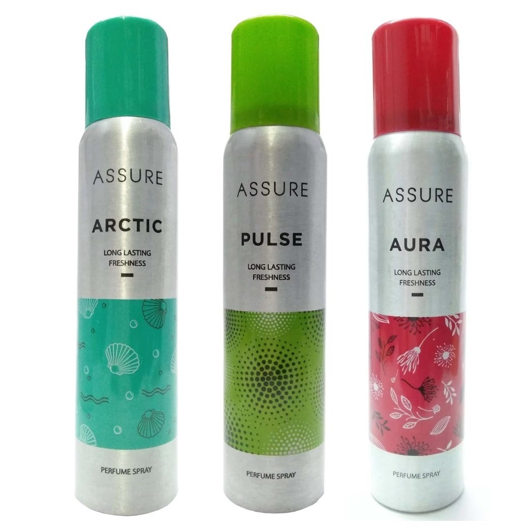 Vestige Assure Perfume Spray (Pack Of 3) 150ml