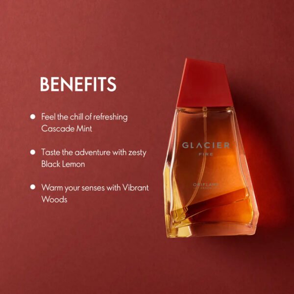 Oriflame Glacier Fire Eau de Toilette 100ml - Image 2